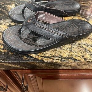 Olukai Brown Flip Flops